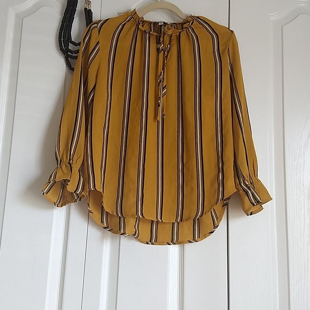 Black Striped Blouse